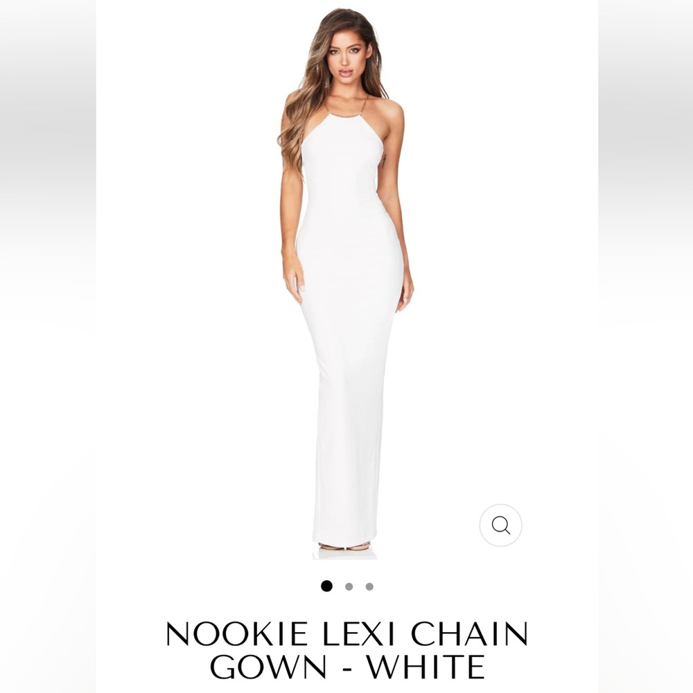 NWT Lexi Chain Gown in White - Small